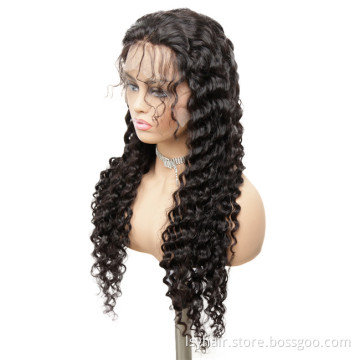 Lace Frontal Wigs Human Curly Hair 250 Peruvian Remy Dens Lace Wigs without Glue for Black Women Deep Curly Hair Wigs